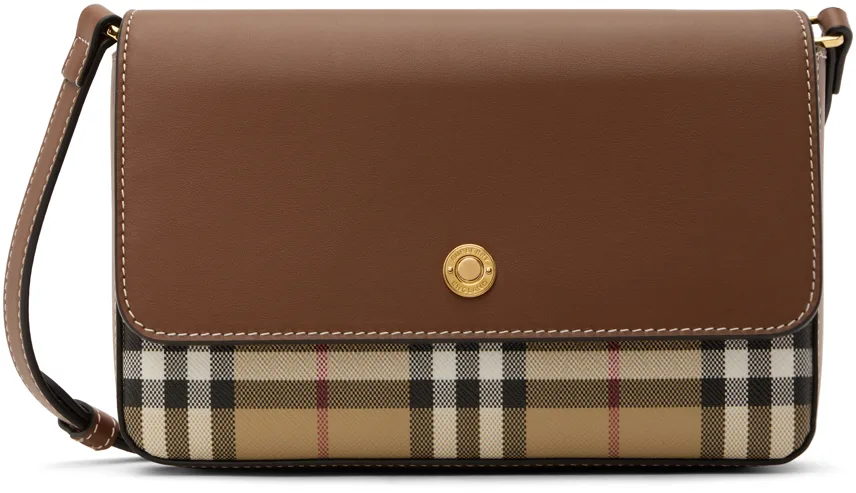 Beige & Tan Mini Note Bag