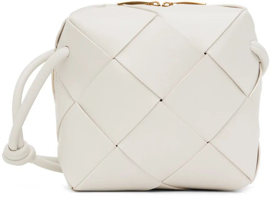 White Mini Cassette Camera Bag