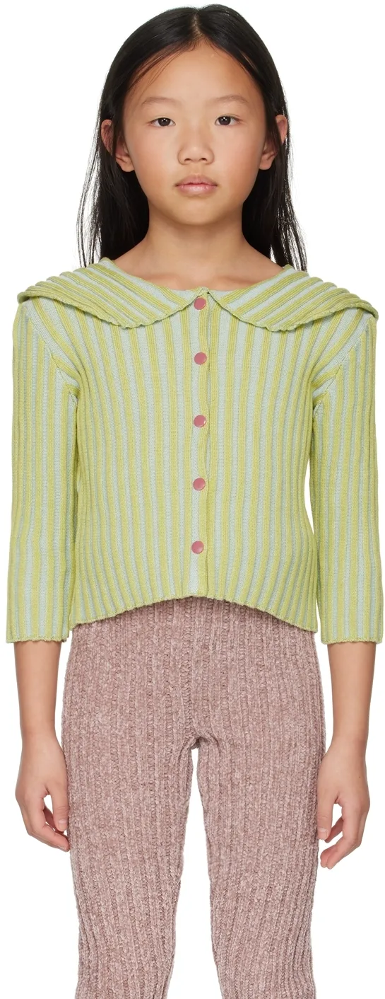 SSENSE Exclusive Kids Green Bambino Cardigan