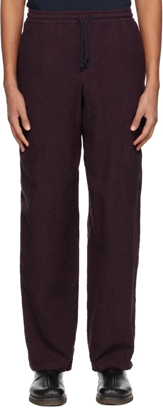 Burgundy Track Trousers