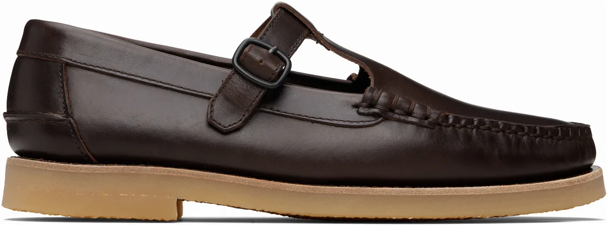 Brown Alber Rubber Veg Tan Loafers by HEREU