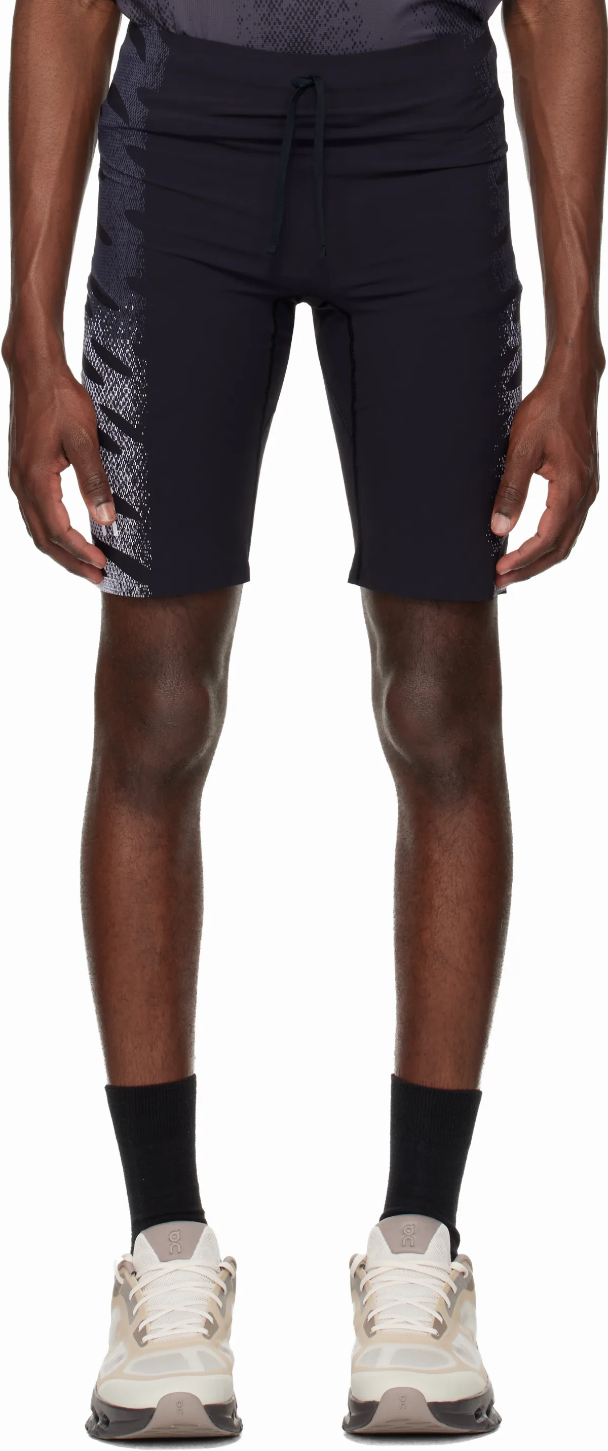 Gray Zero Half Tights Running Shorts