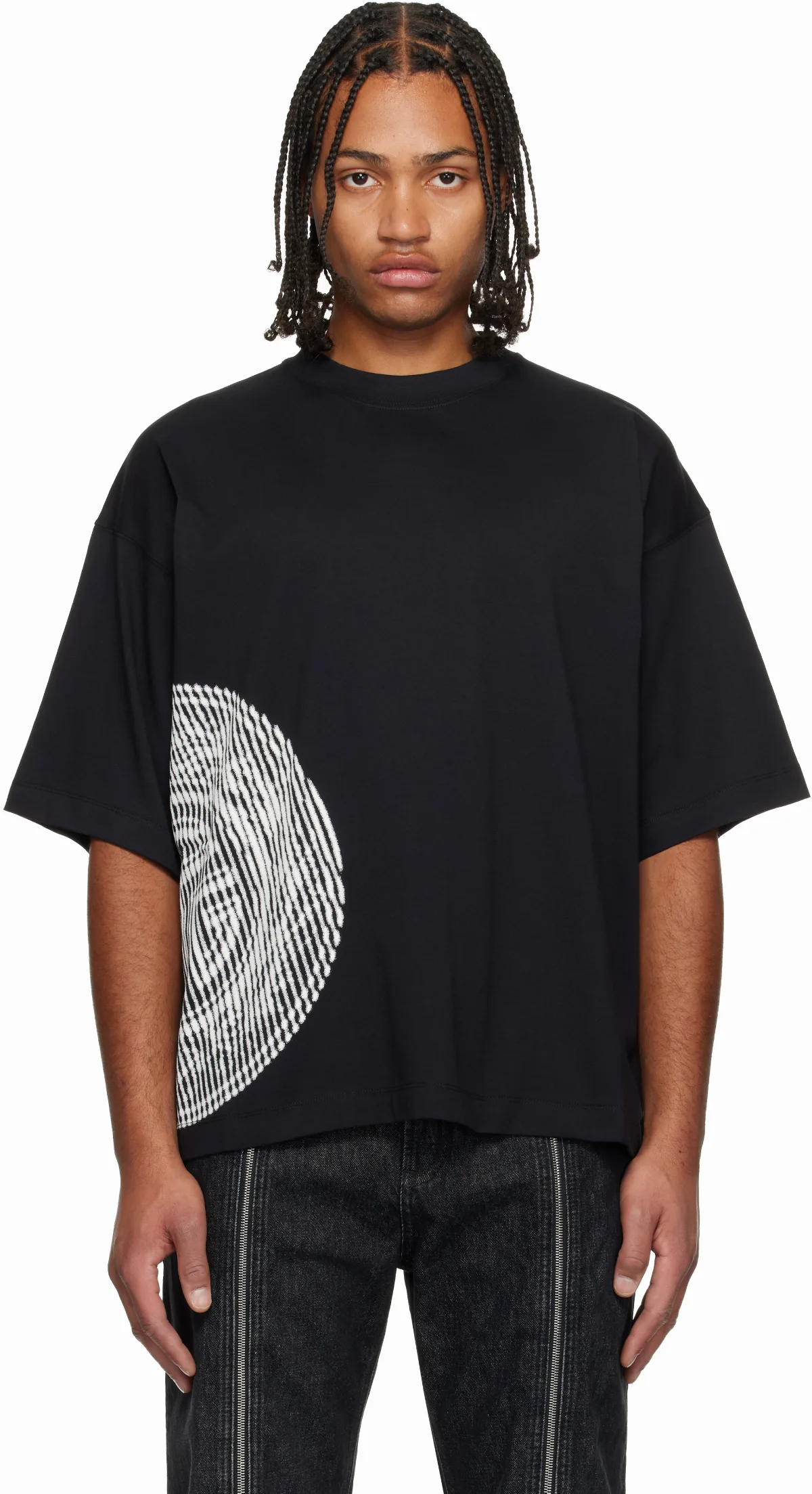 Black'JPG' Laurier Stamp T-shirt