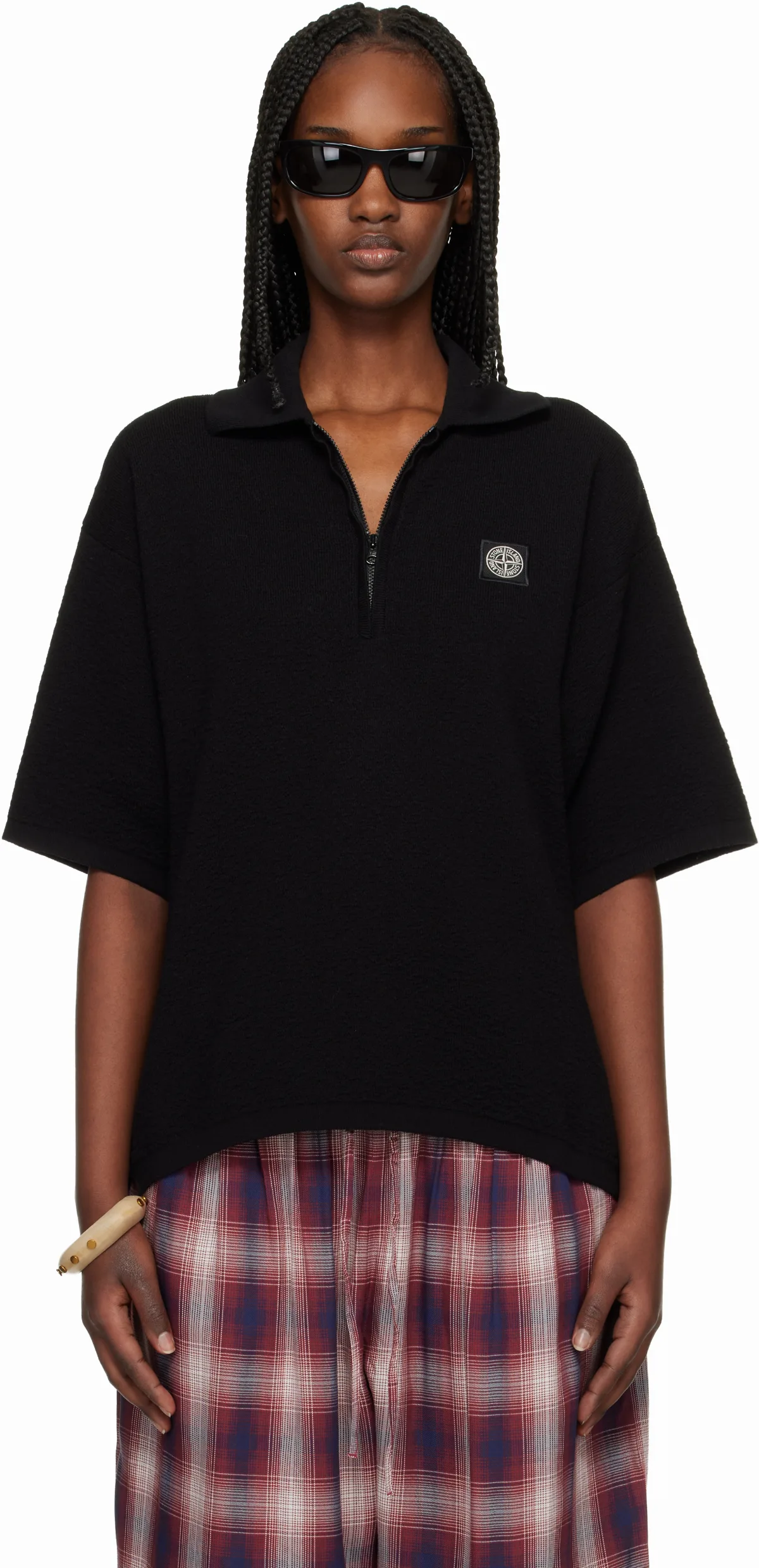 Black 5100021 Light Raw Hand Organic Cotton Polo