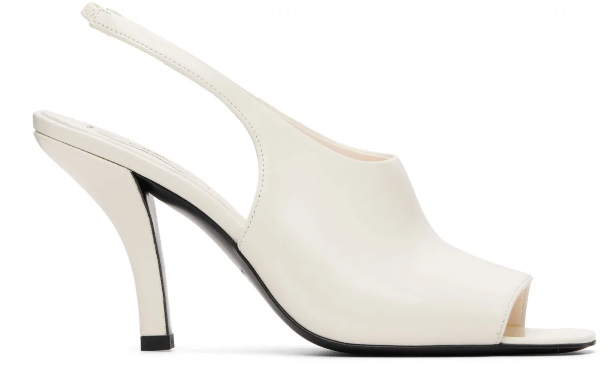 Contour Naplack Slingback Heeled Sandals by TOTEME