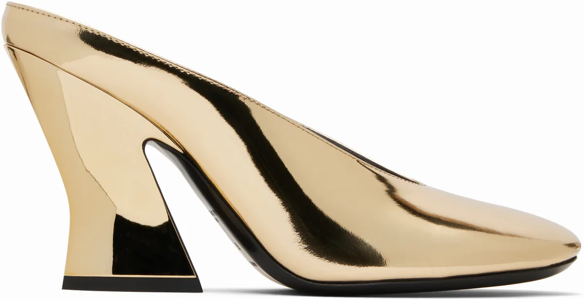 Gold Sculpted Mules