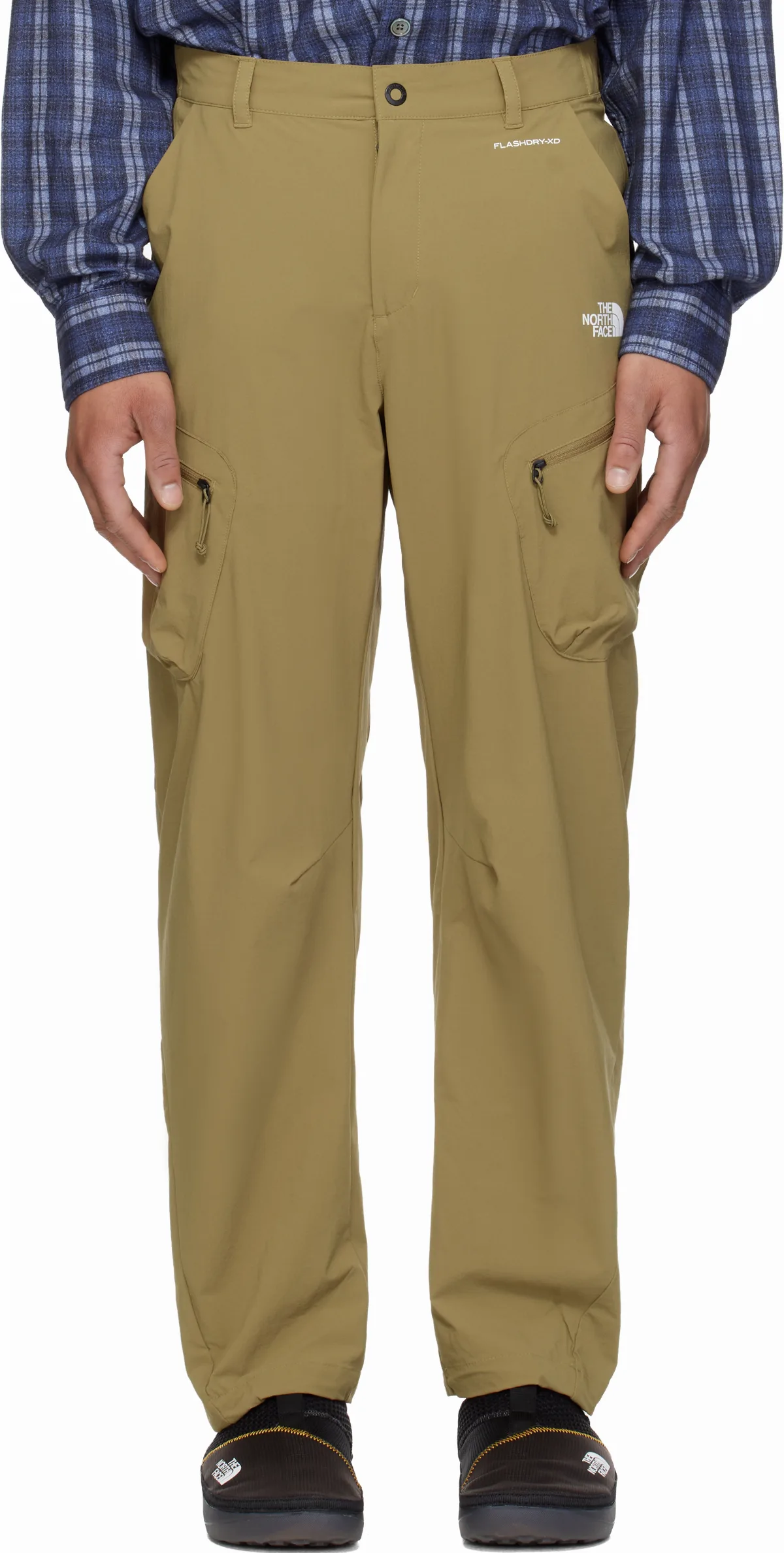 Khaki Packable Loose Cargo Pants