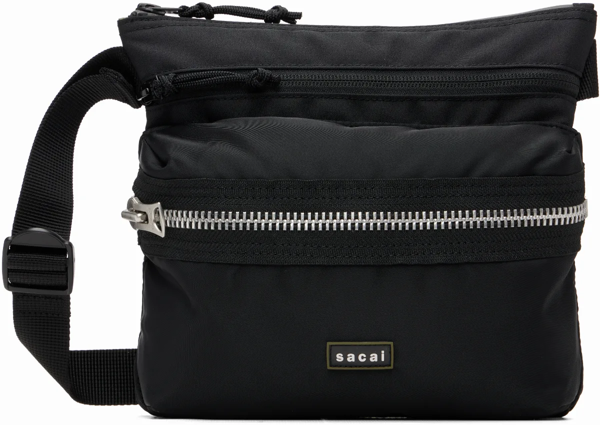 Black Pocket Sacoche Bag