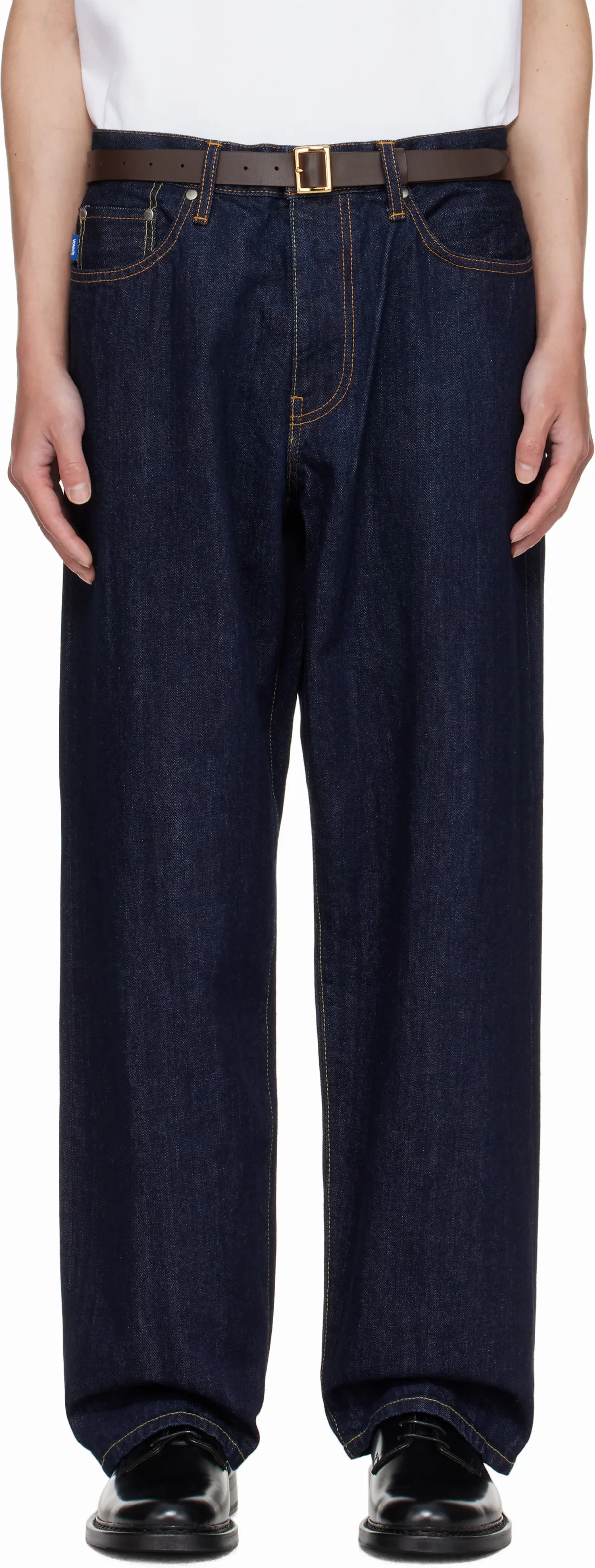 Navy Baggy Jeans