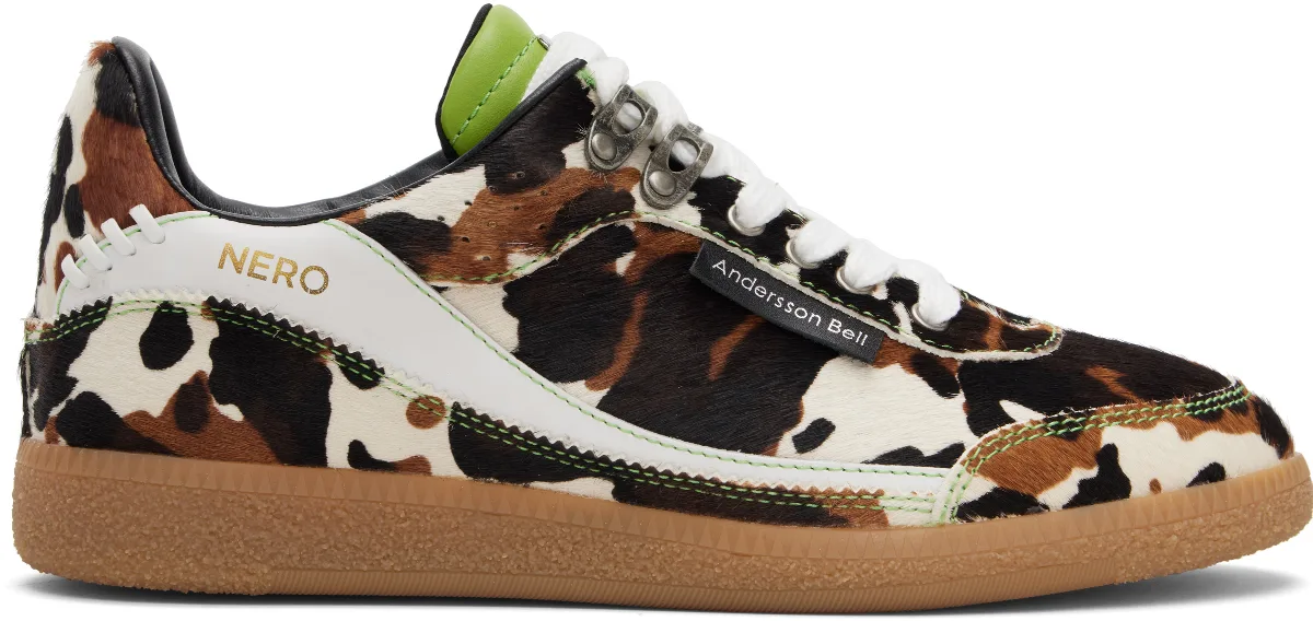 White & Brown Nero Sneakers