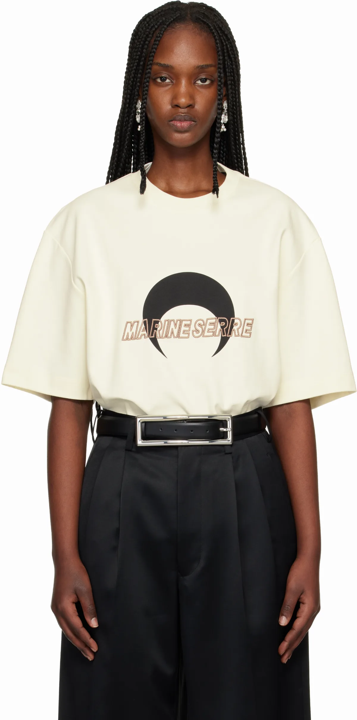 Black MS Sports Jersey Relaxed T-shirt