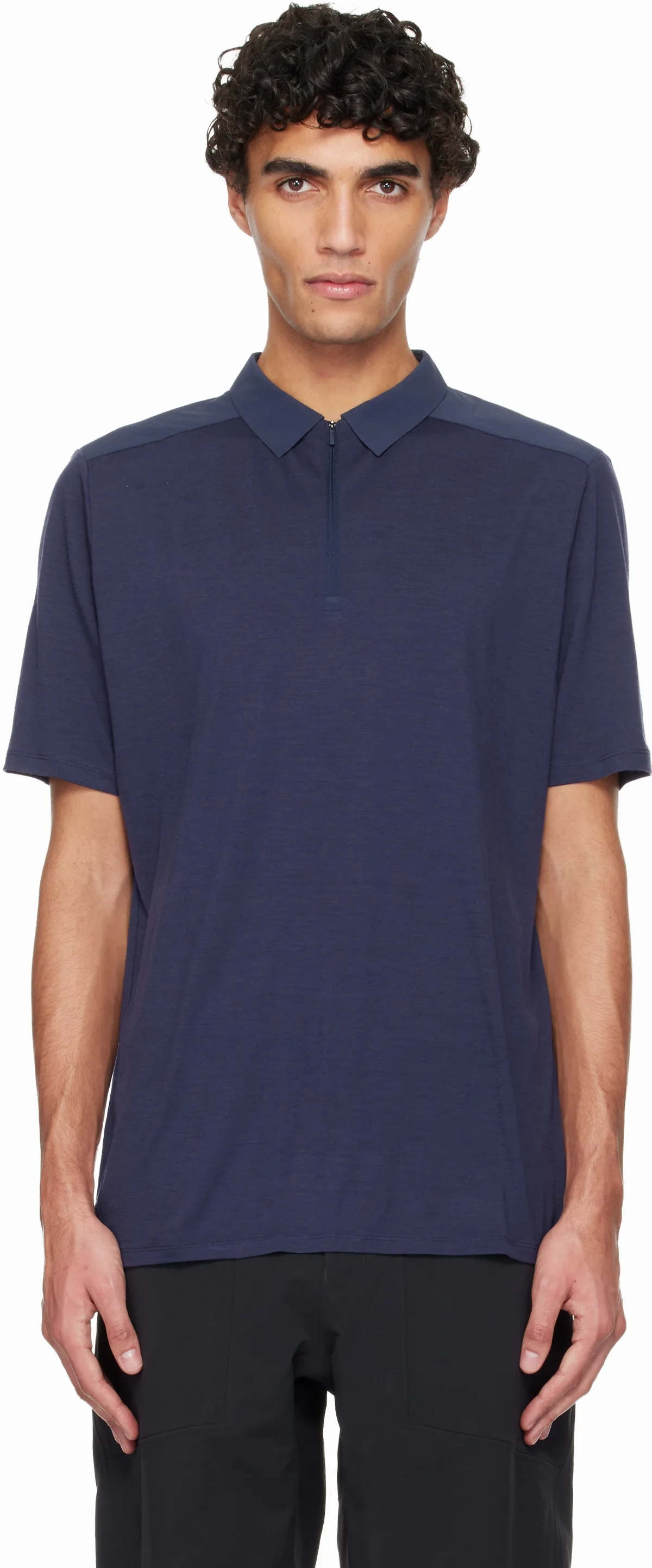 Navy Frame SS Polo