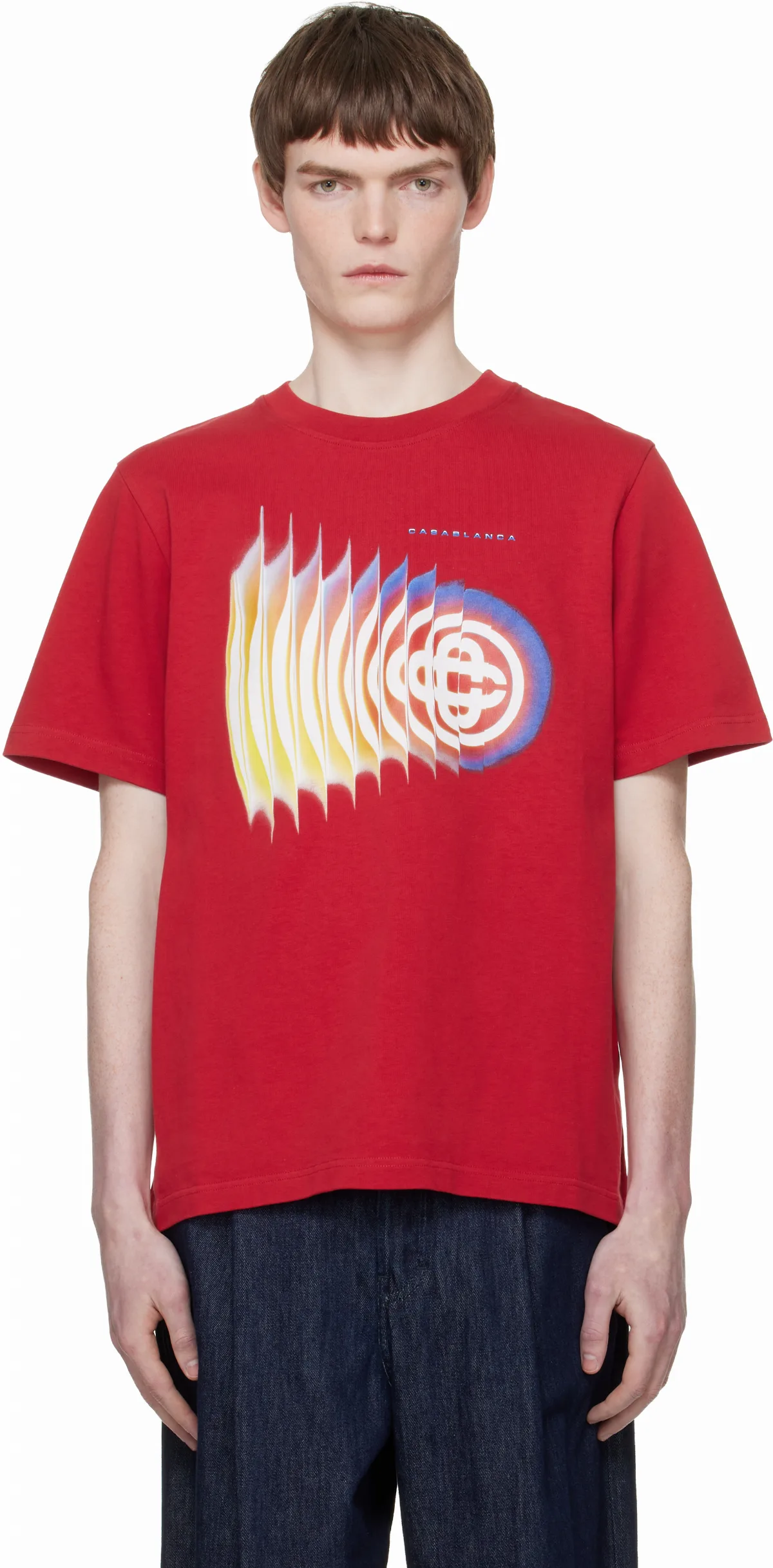 Red Shockwave Short Sleeve T-shirt