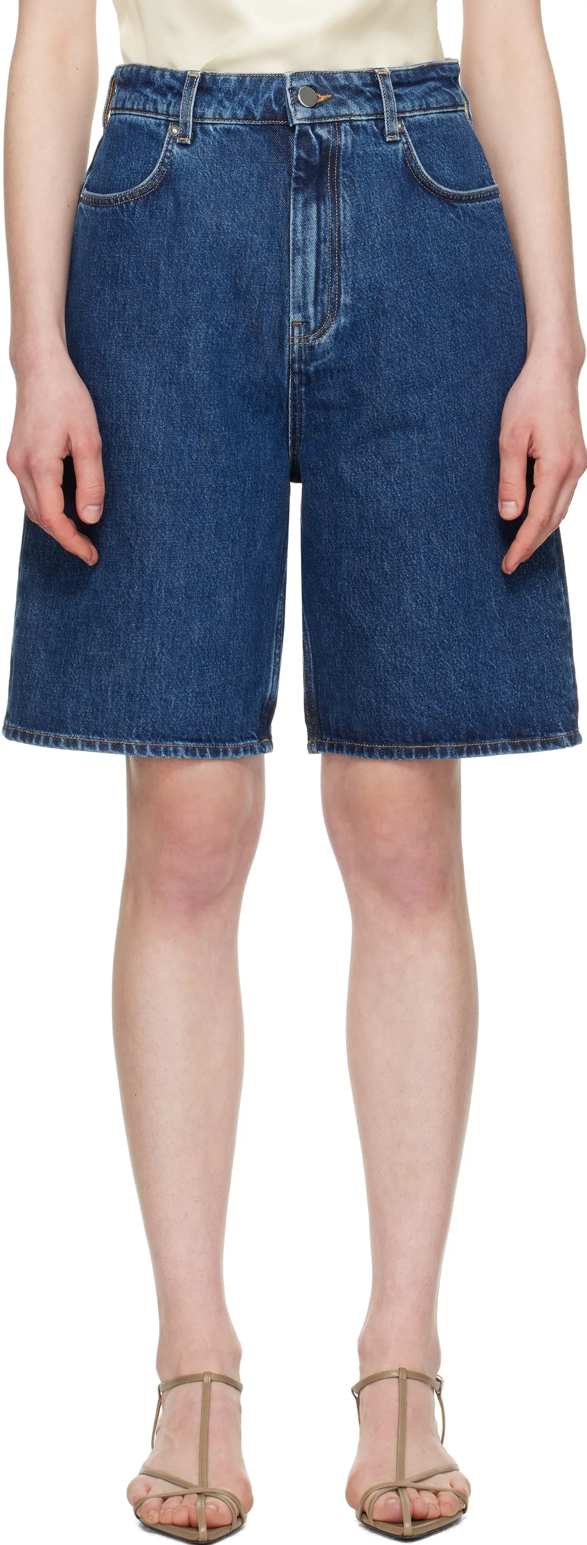 Blue Isu Denim Shorts