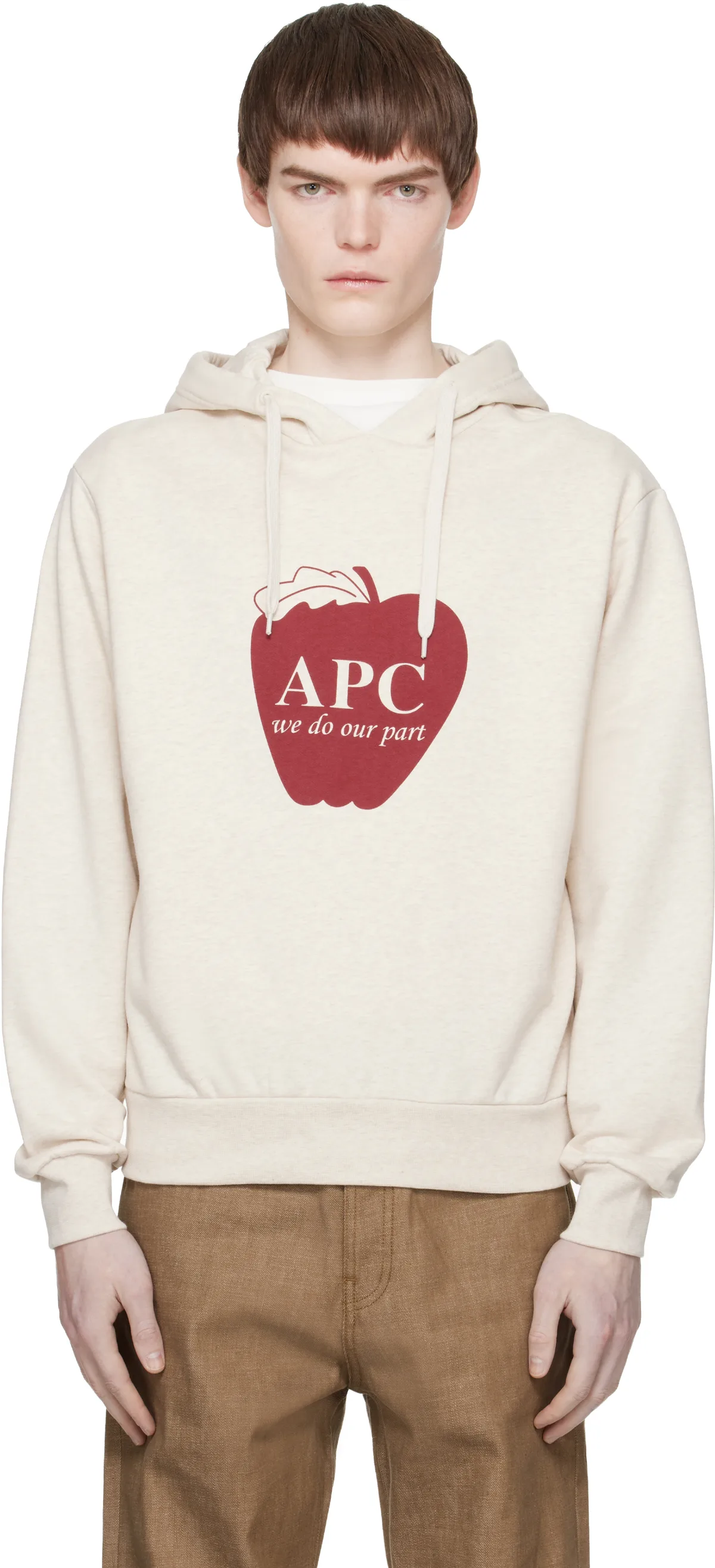 Beige Pomme Hoodie by A.P.C.