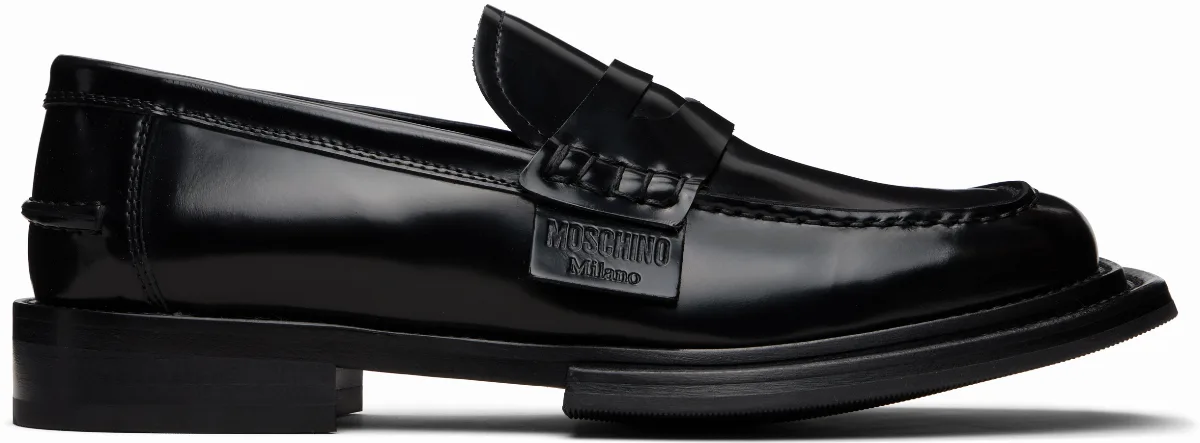 Black Berlin Loafers by Moschino