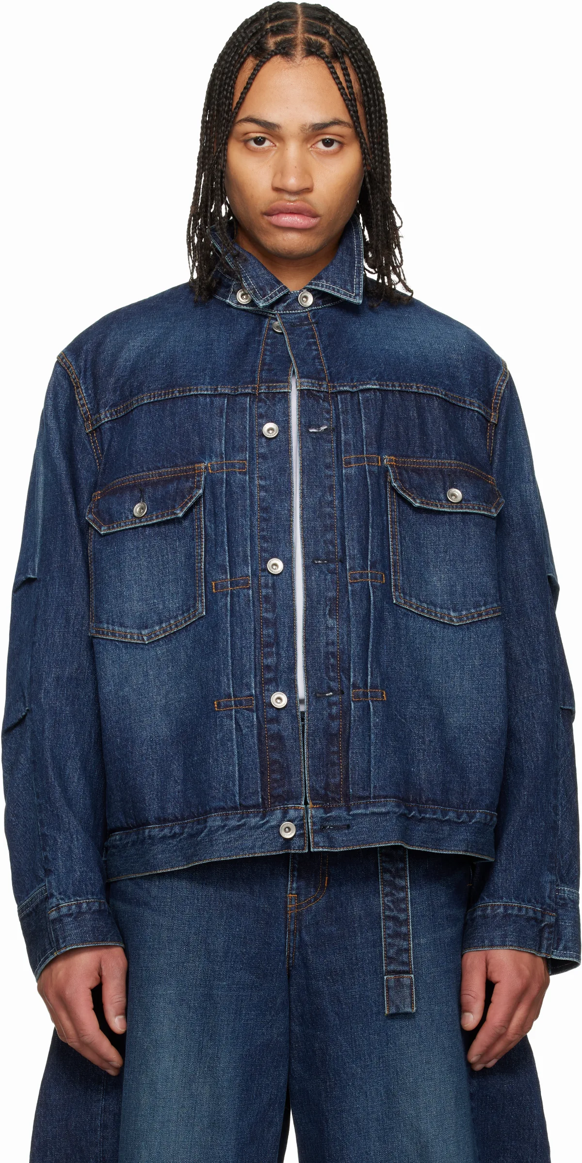 Blue Faded Denim Jacket