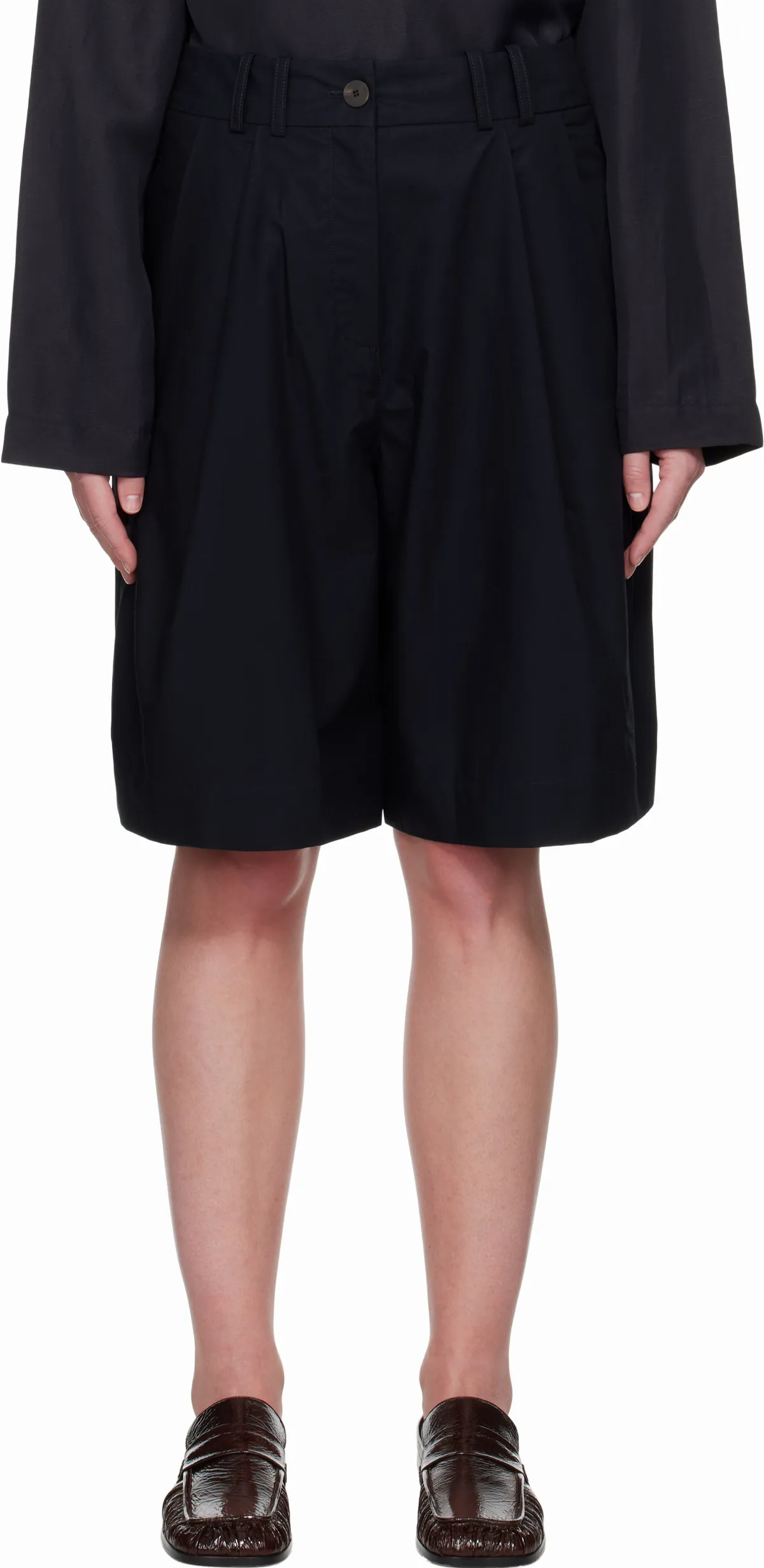 Navy Cito Shorts by Studio Nicholson
