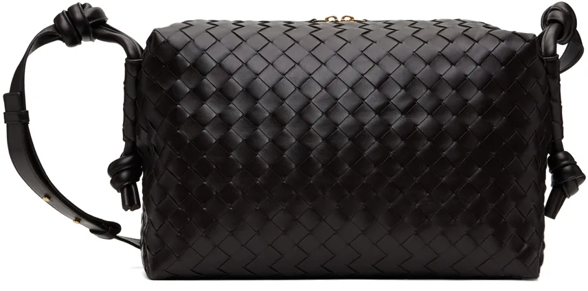 Brown Medium Loop Weekender Duffle Bag by Bottega Veneta