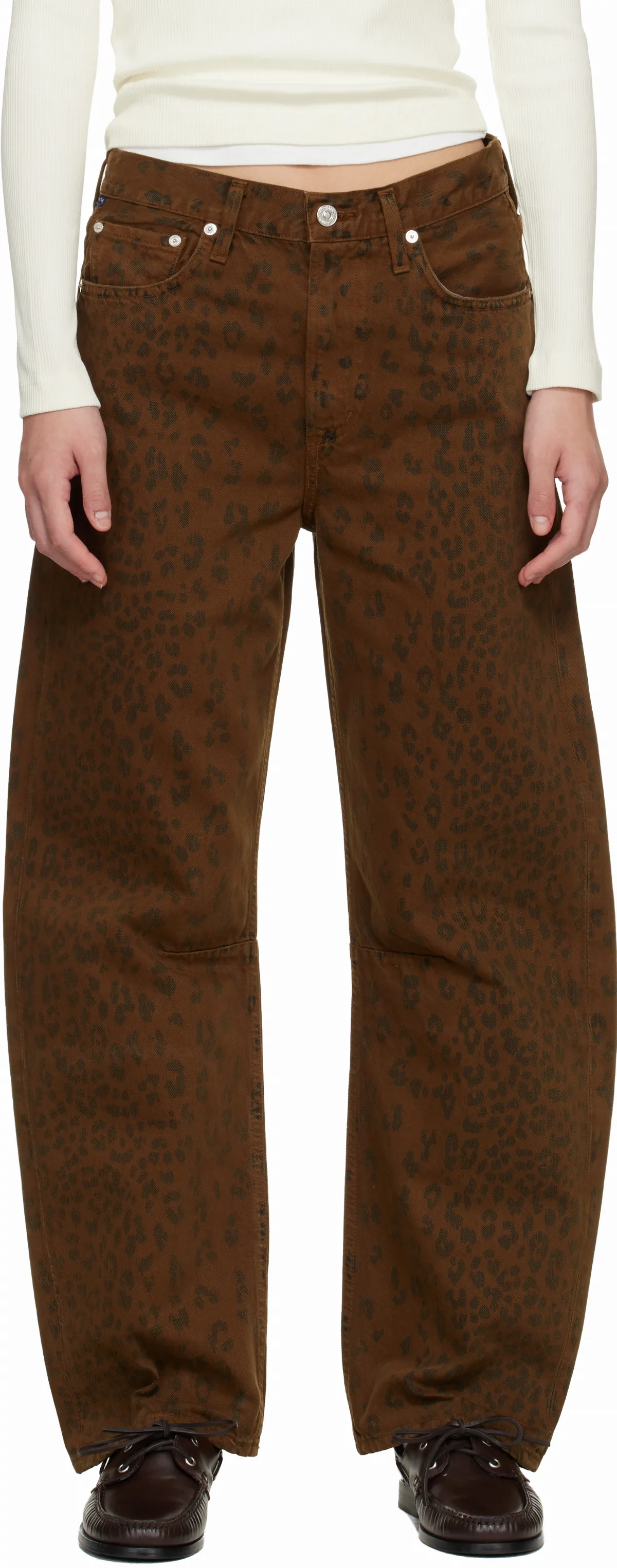 Brown Miro Long Relaxed Jeans