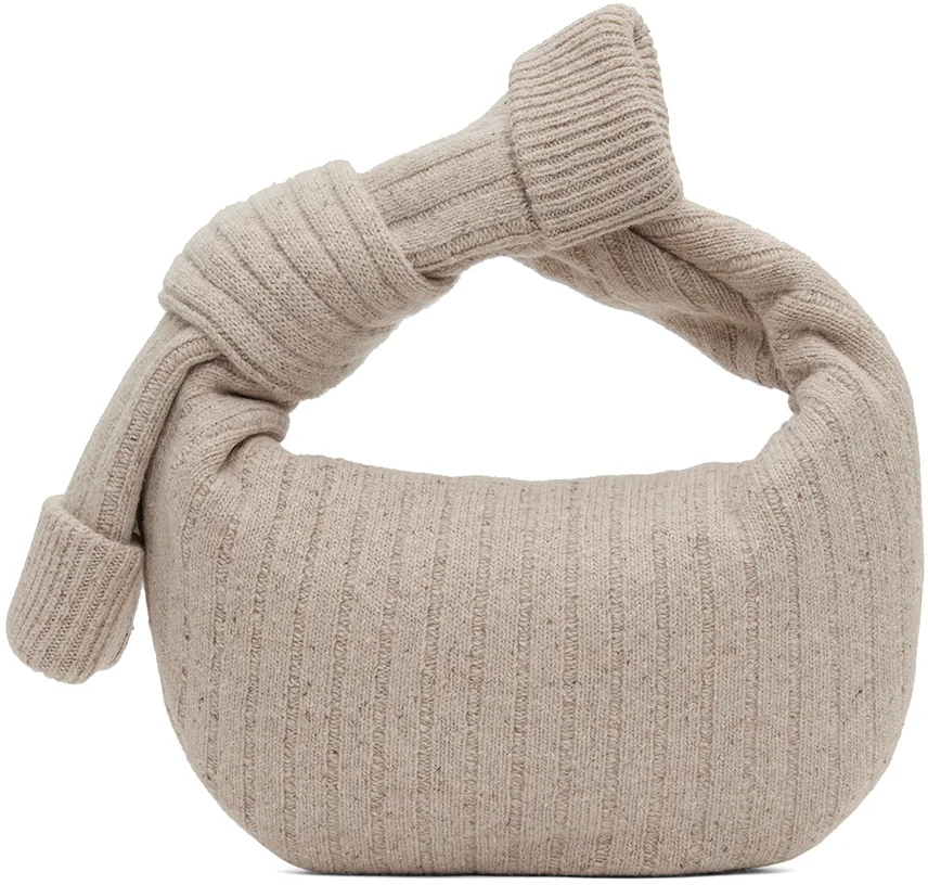 Beige Mini Jodie Bag by Bottega Veneta