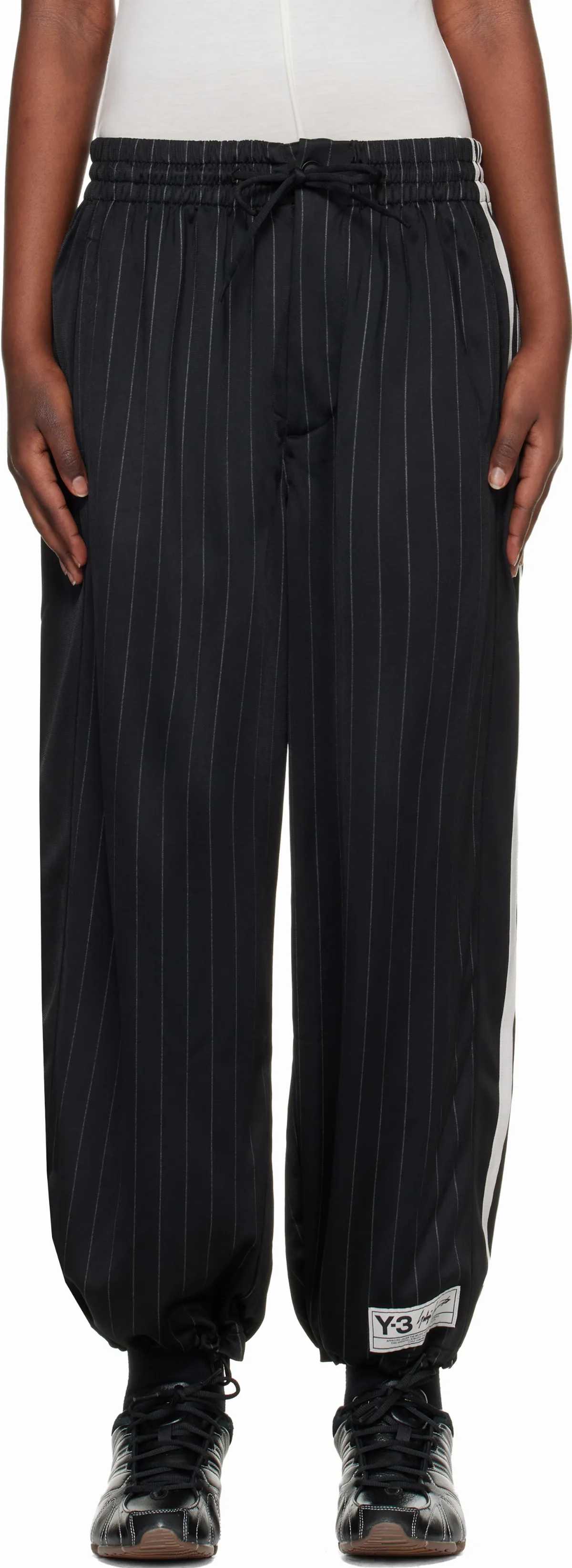 Black'Y-3' Basketball Track Pants by Y-3