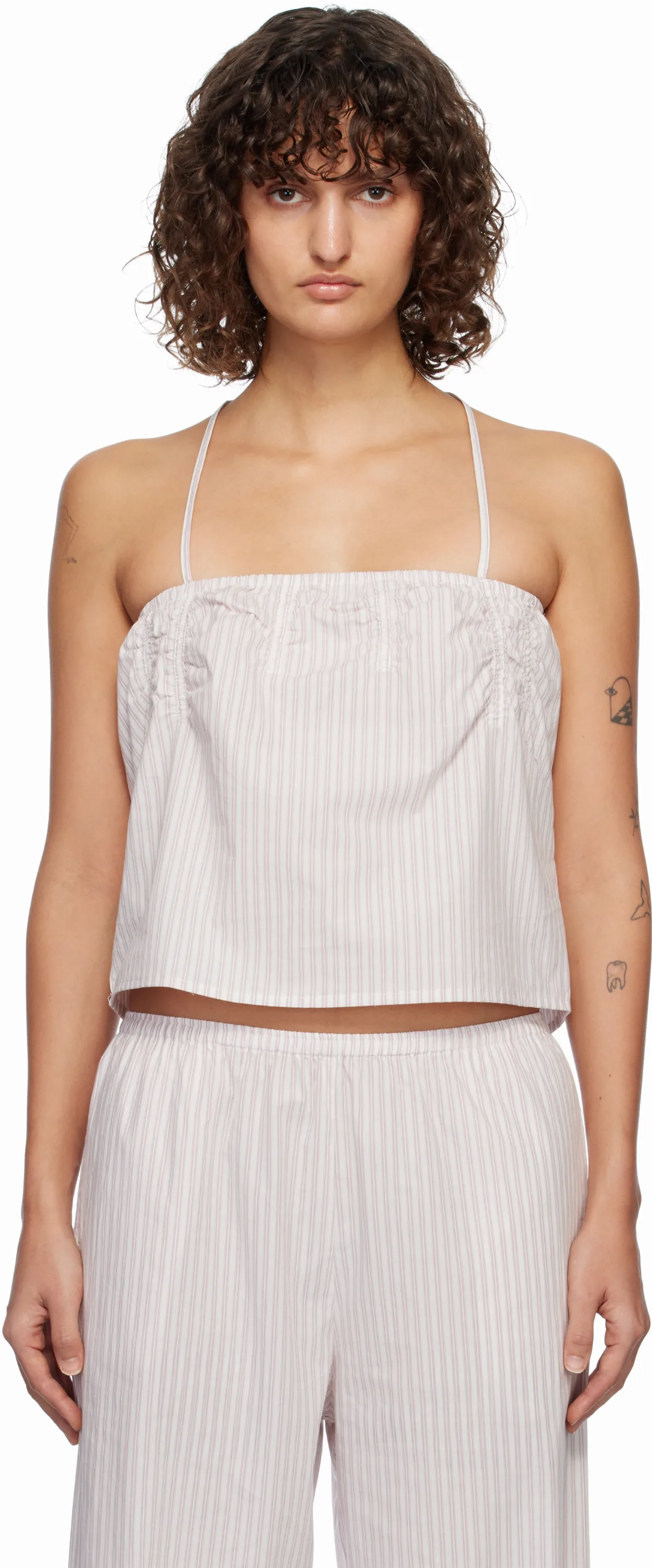 White & Pink Tube Top
