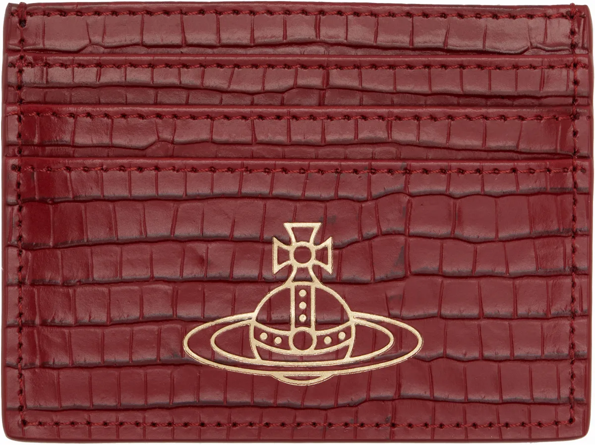 Red Flat Card Holder