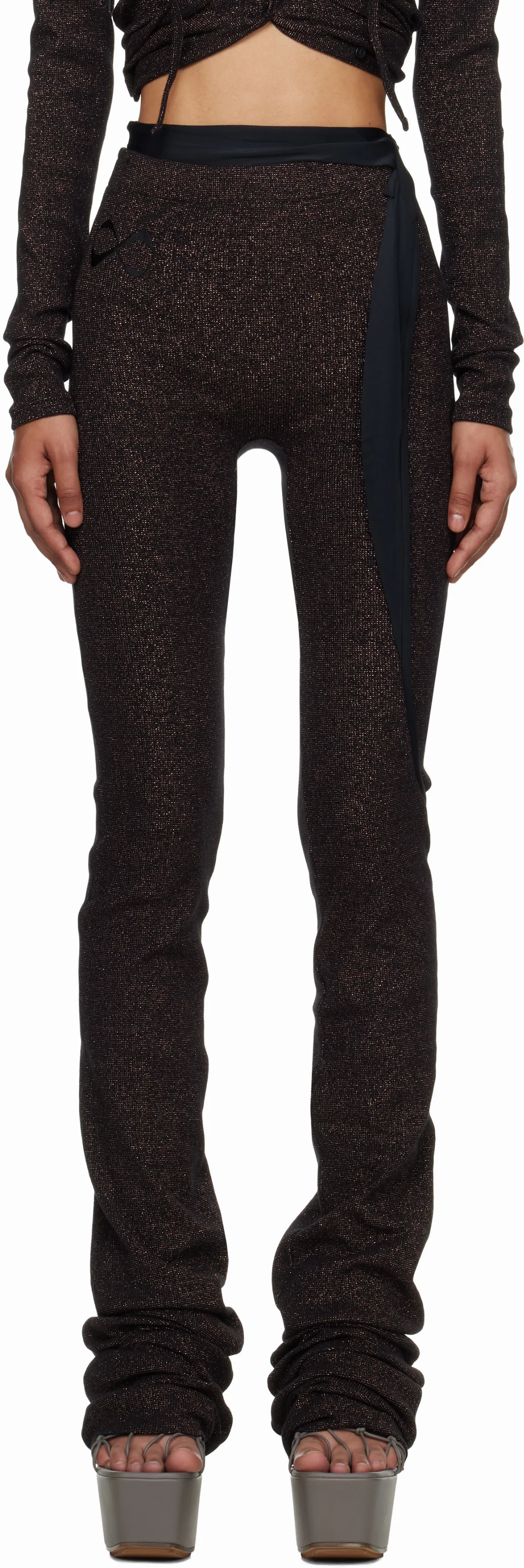 Brown Drape Lounge Pants