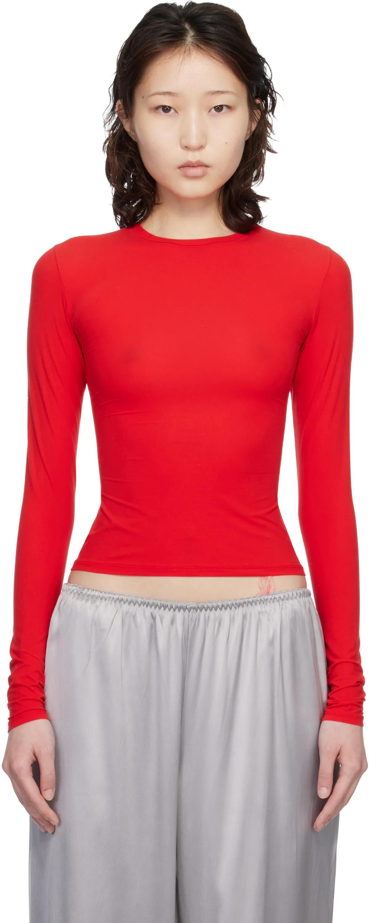 Red Fits Everybody Long Sleeve T-shirt