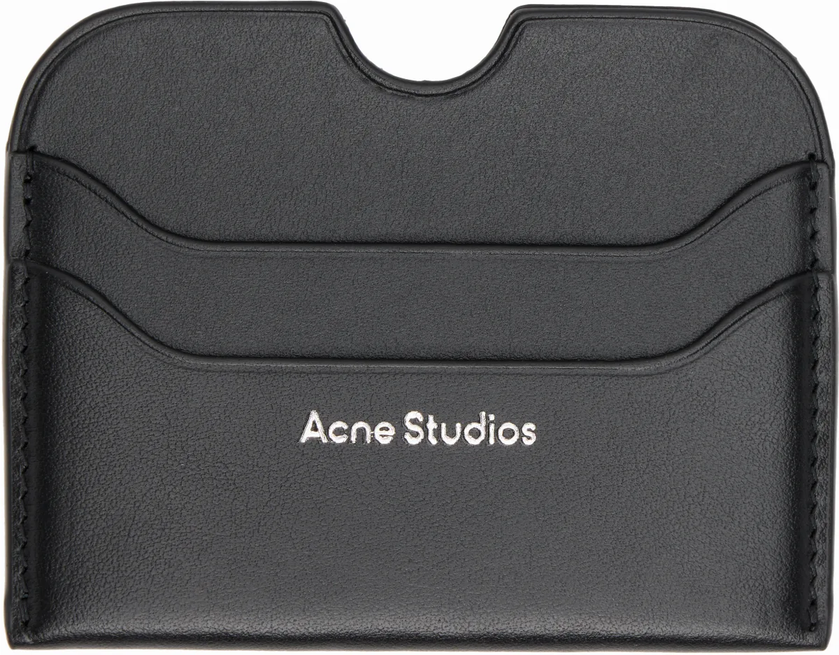 Black Leather Card Holder