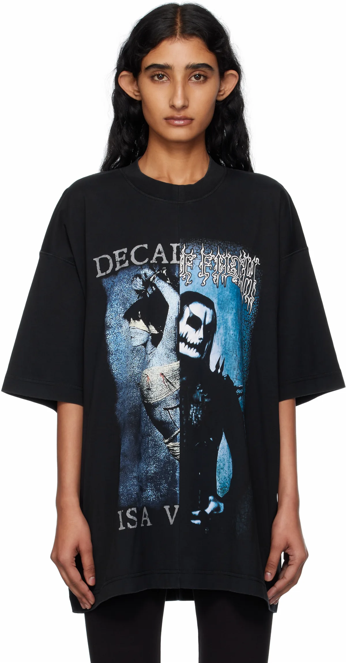 Black Cradle of Filth Cut-Up Oversized T-shirt