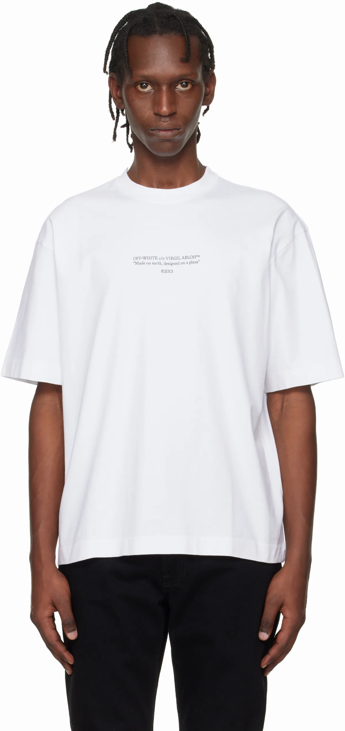 White Statement Skate T-shirt