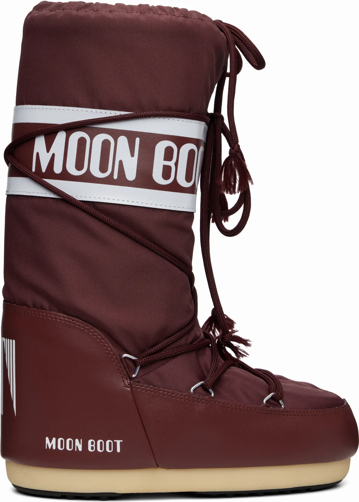 Burgundy Icon Nylon Boots