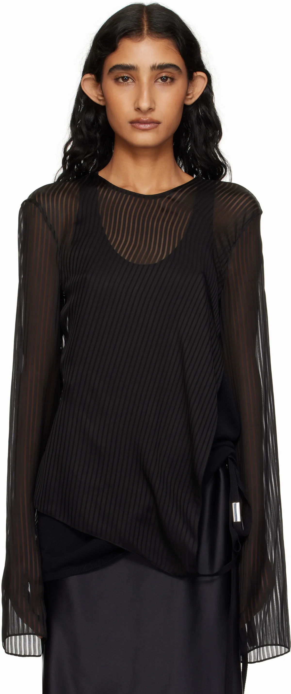 Black Benonia Long Sleeve T-shirt