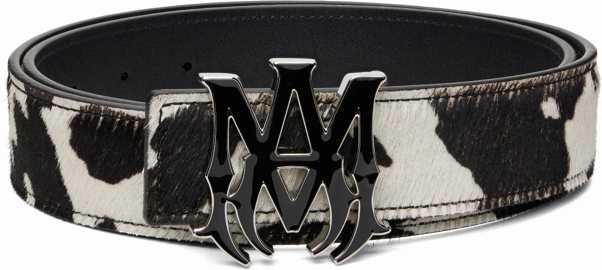 Brown & White MA Belt by AMIRI
