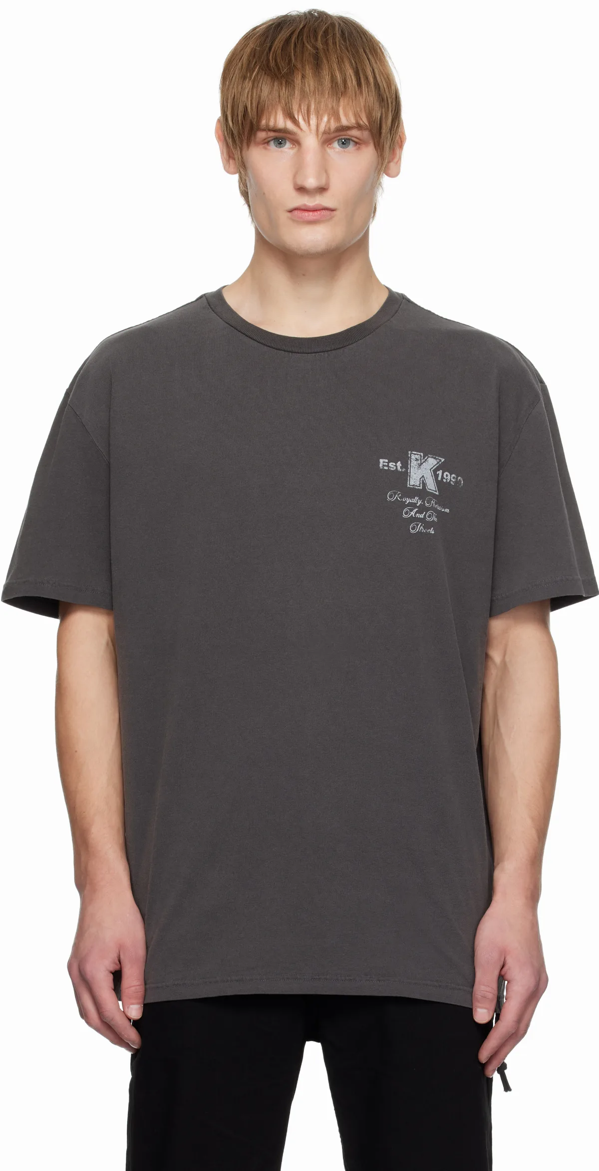 Black Lock Up Biggie Faded T-shirt
