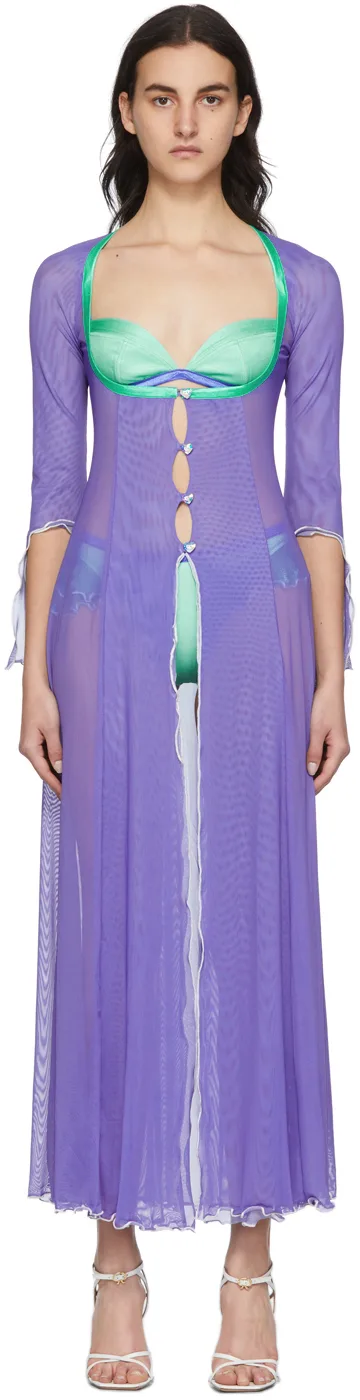 SSENSE Exclusive Purple Barbie Beach Dress