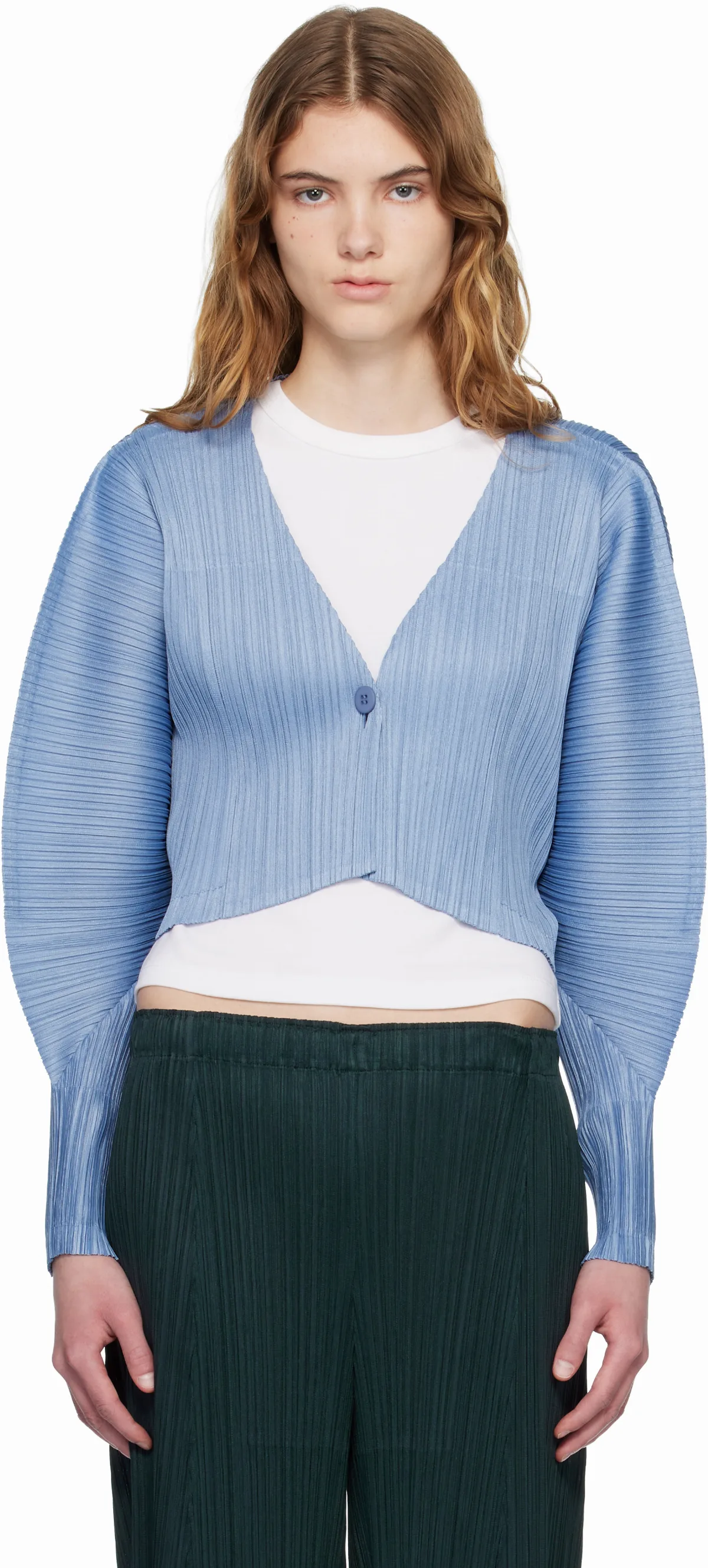 Blue Monthly Colors December Cardigan