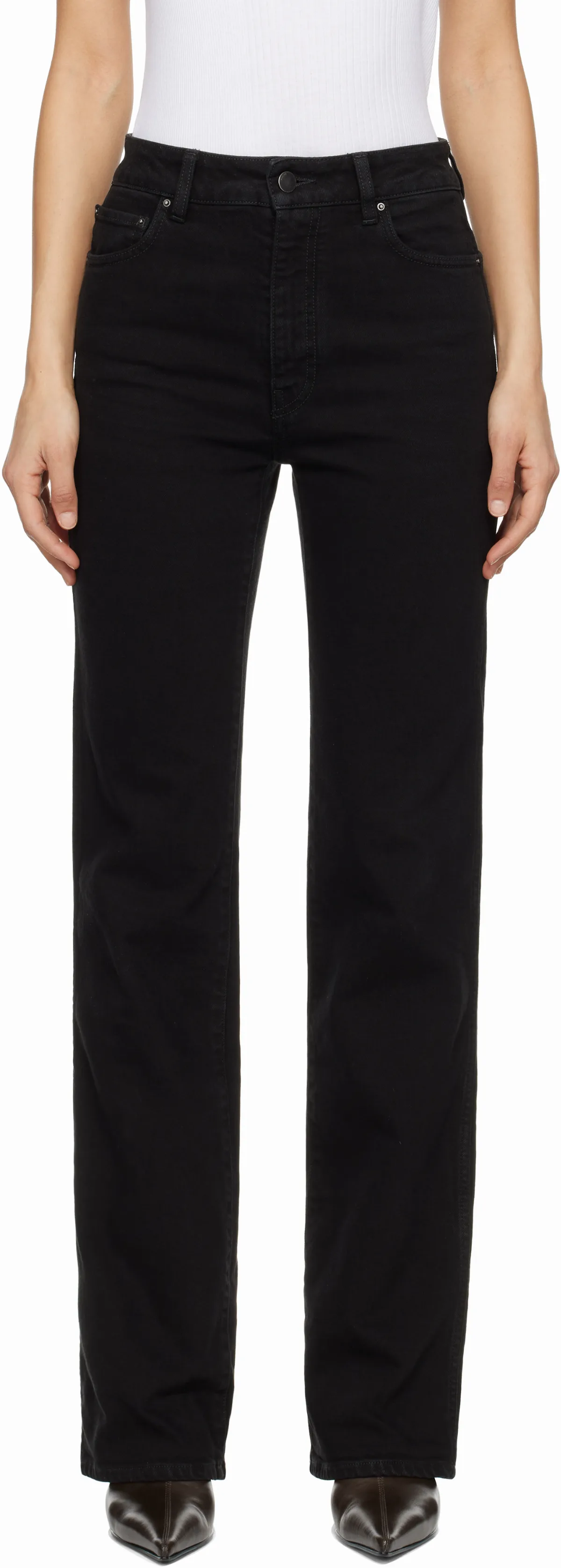 Black MA Quad Patch Slim Jeans