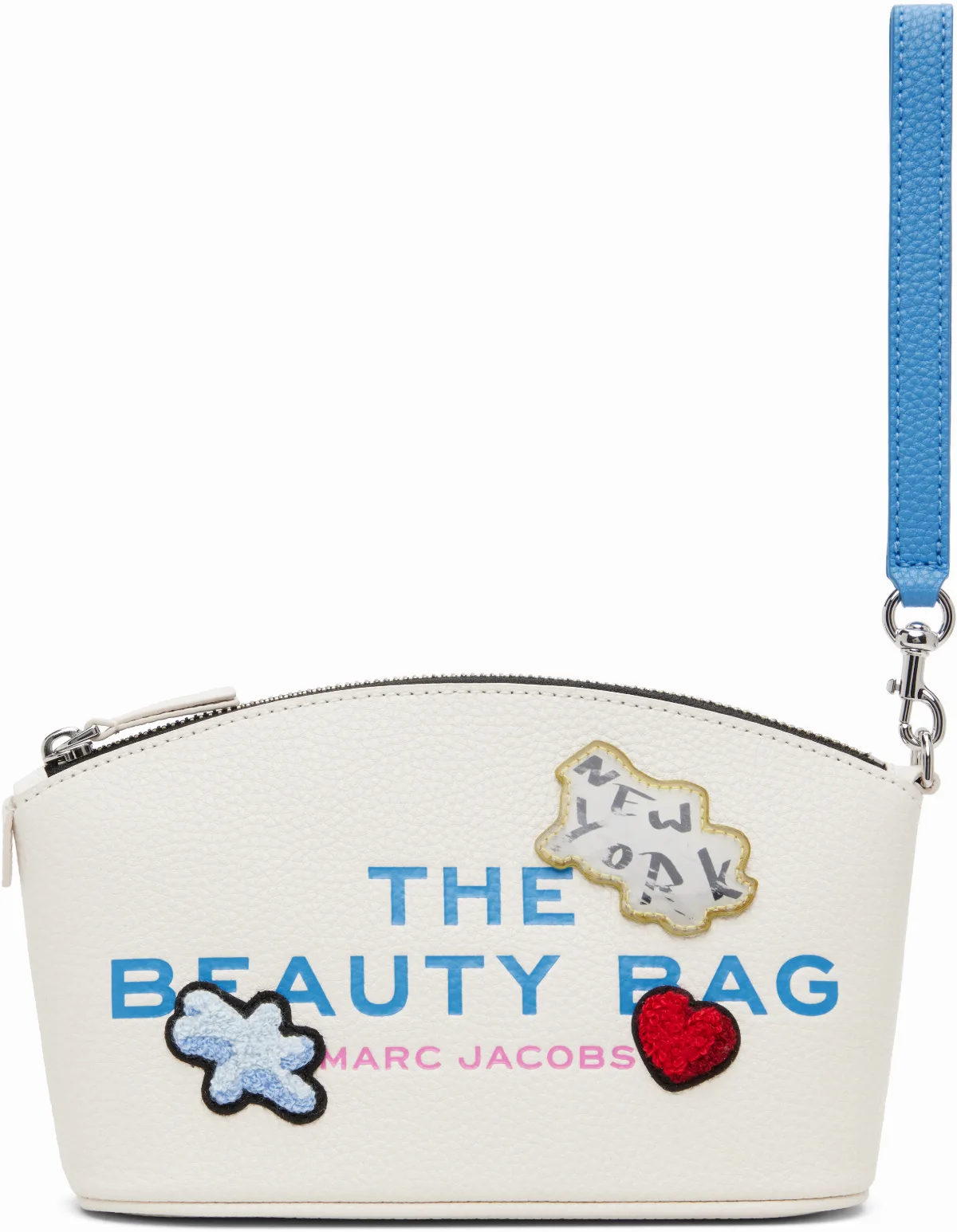 White'The Sticker Patch Beauty' Pouch by Marc Jacobs