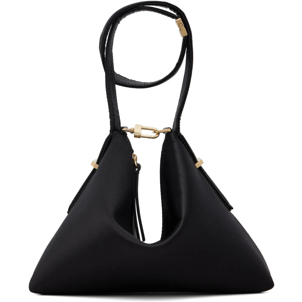 Bevel Satin Wristlet Clutch