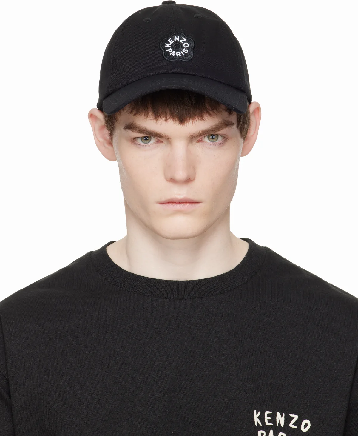 Black Kenzo Paris'Boke Flower 2.0' Embroidered Cap
