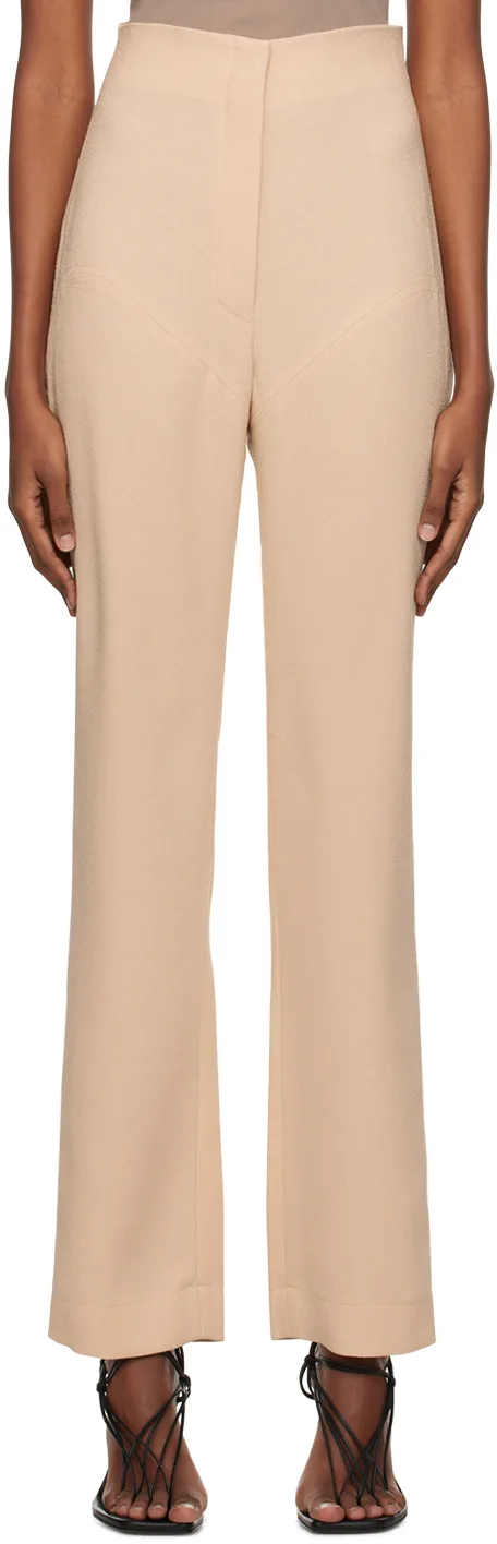 SSENSE Work Capsule - Beige Paneled Trousers