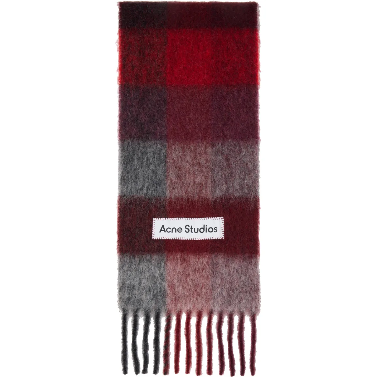 Mohair Checked Scarf