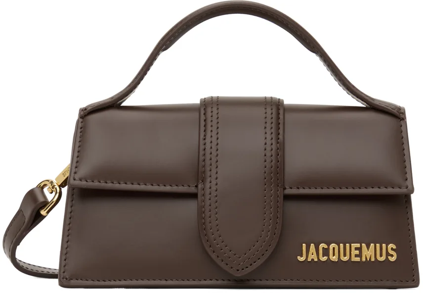 Brown Le Papier'Le Bambino' Clutch by JACQUEMUS