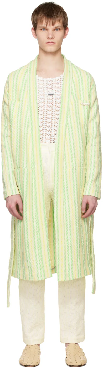 Yellow Stripe Robe by young n sang