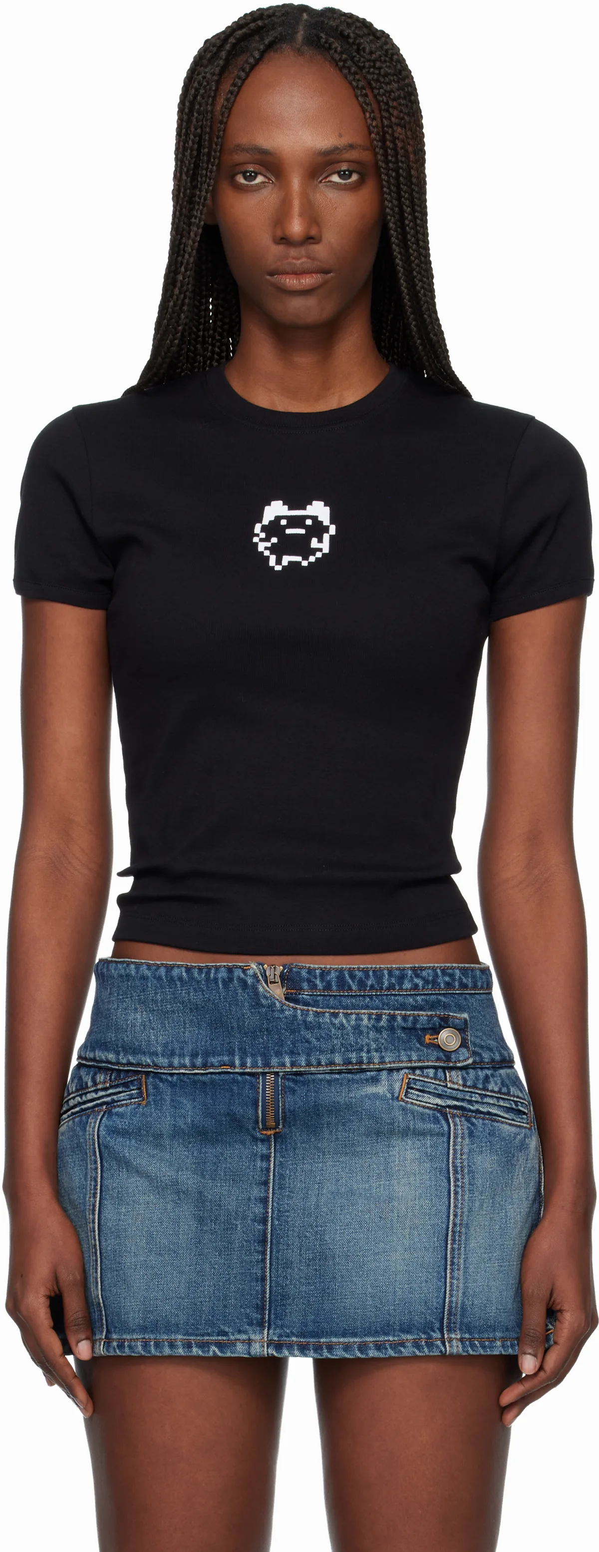 Black Tamagotchi Baby T-shirt by Coperni