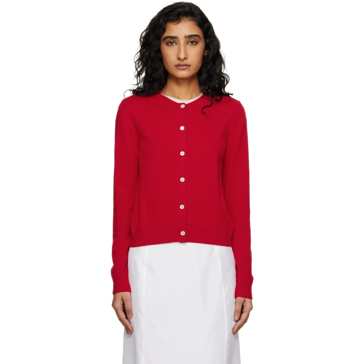 Essential Crewneck Knit Cardigan