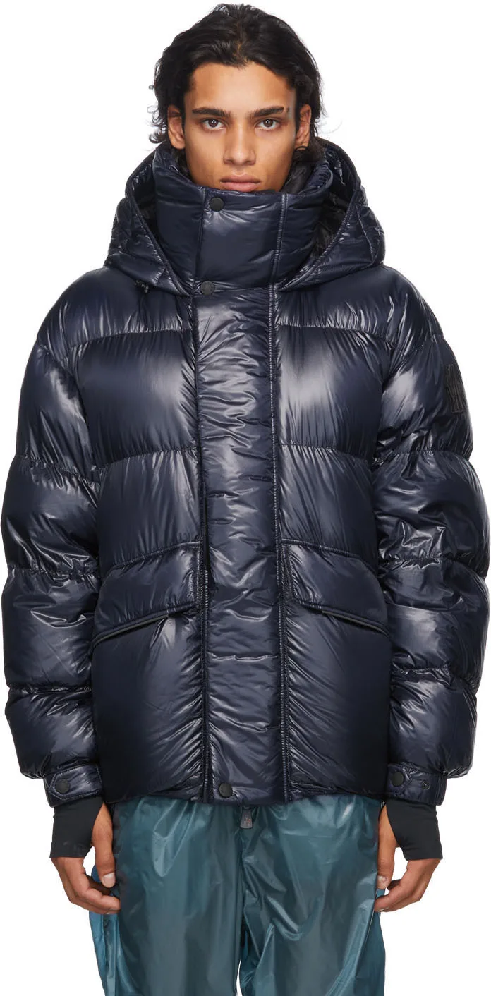 Navy Down Gressan Coat by Moncler Grenoble